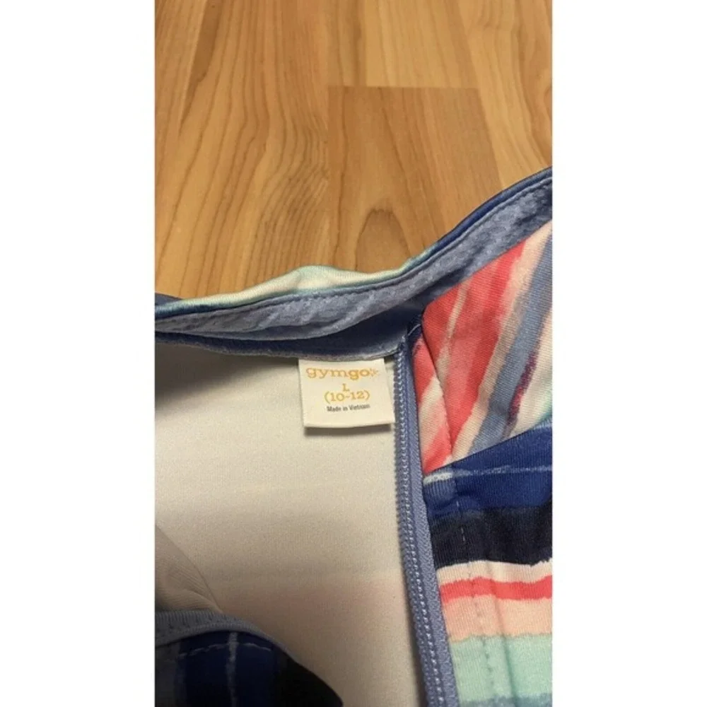 Gymboree Gymgo Size‎ L 10-12 Blue Striped Zip Front Active Jacket Athletic, Gym